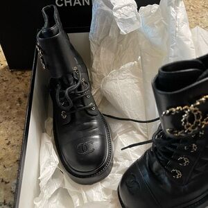 Black/ With Gold Chanel logo